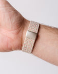 Cream Braided Stretch Strap