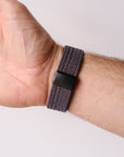 Grey Braided Stretch Strap