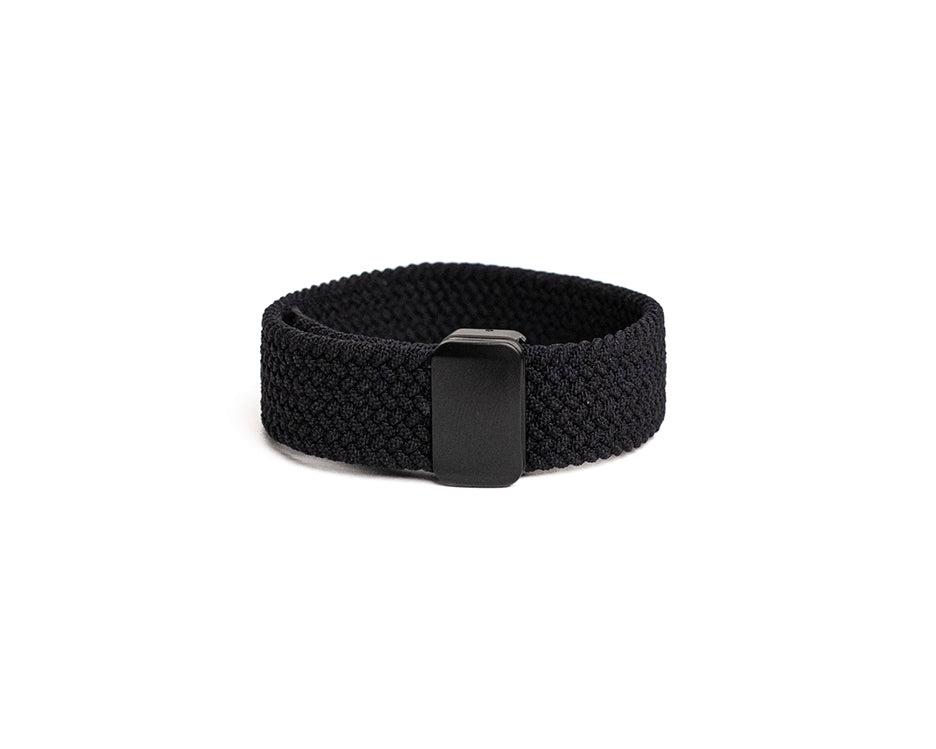 Black Braided Stretch Strap