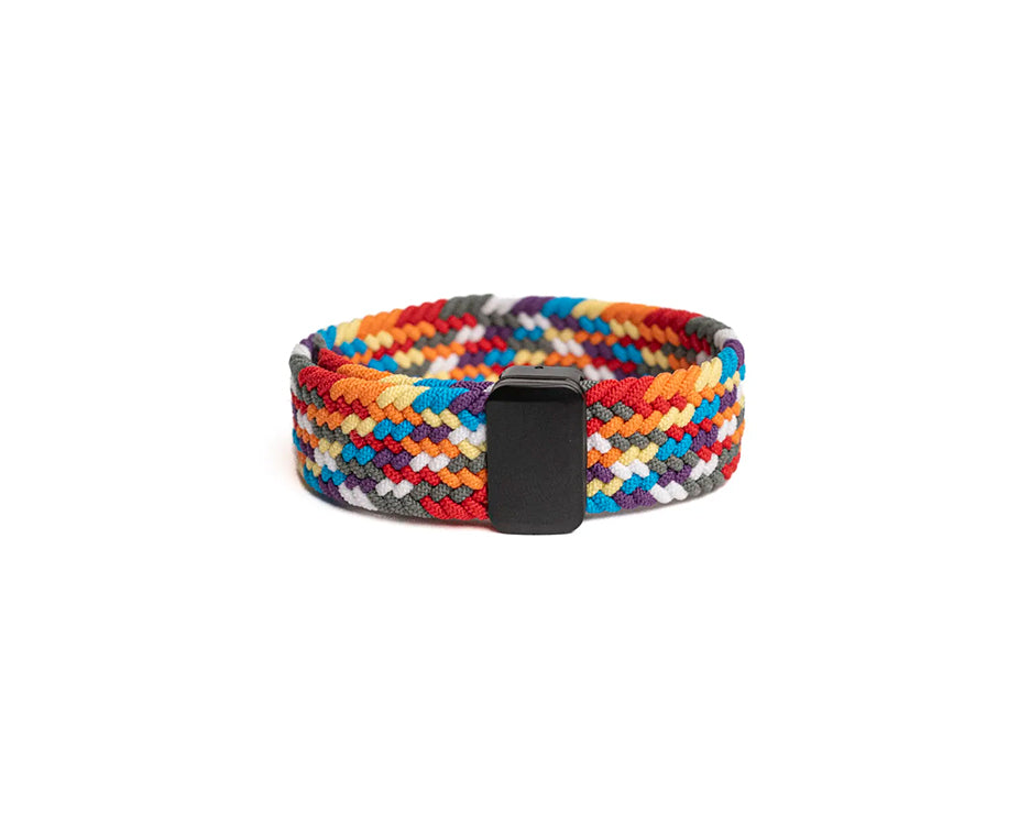 Rainbow Braided Stretch Strap
