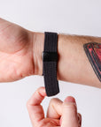 Black Braided Stretch Strap
