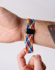 Rainbow Braided Stretch Strap